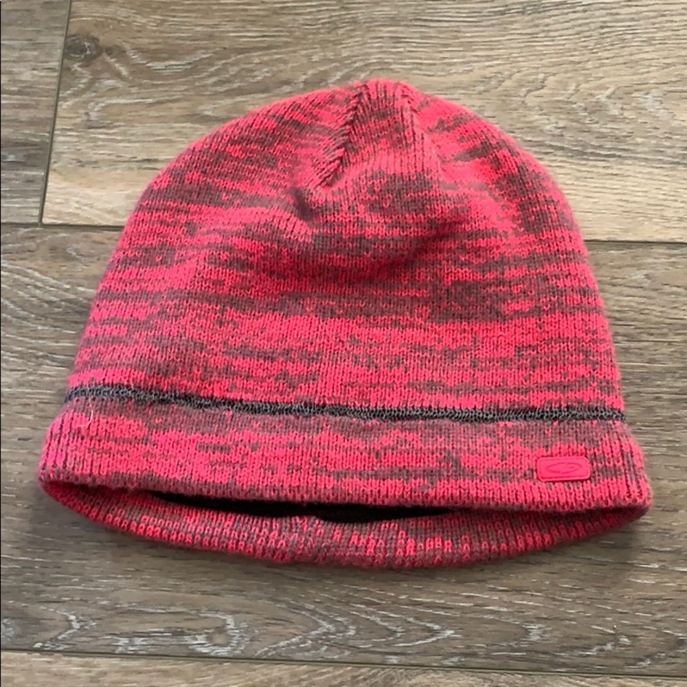 Champion Pink and Gray Winter Hat **gently worn**